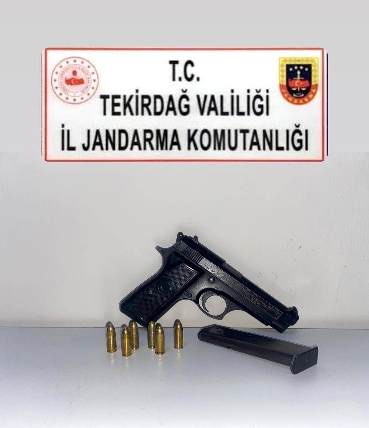 Çerkezköy'de Ruhsatsız Tabanca Yakalandı