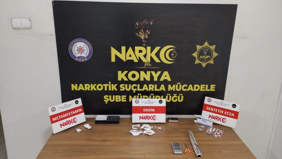 Konya'da Uyuşturucu Operasyonunda 4 Şüpheli Tutuklandı