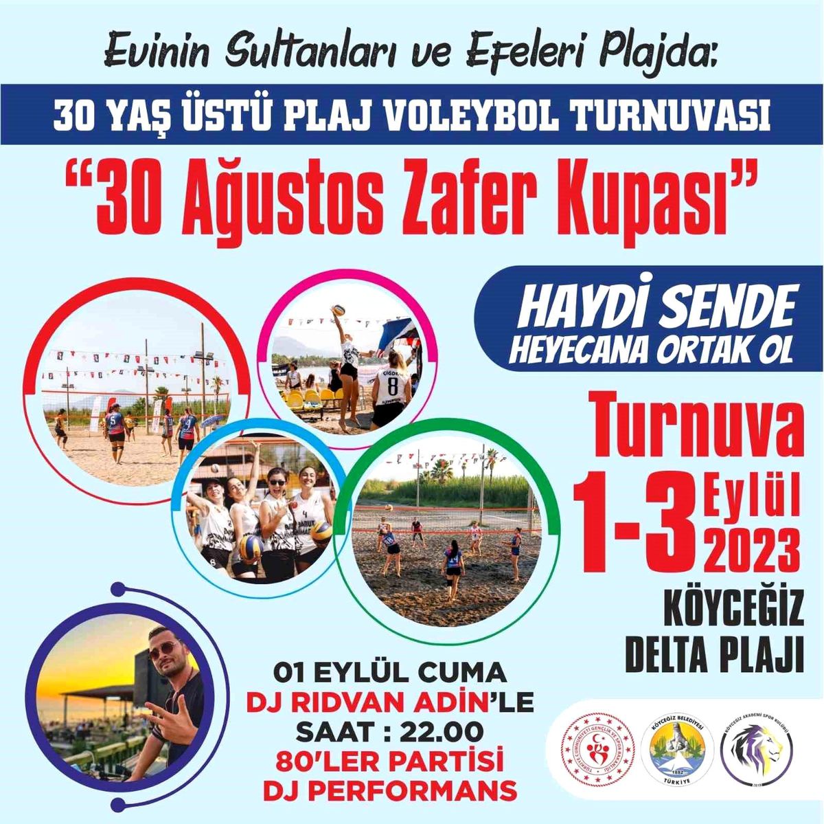 Muğla'da Evinin Sultanları Plajda Voleybol Turnuvası