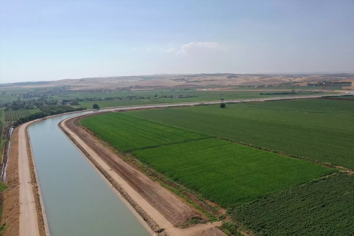 Atatürk Barajı'ndan alınan suyla Mardin tarım arazileri sulanıyor
