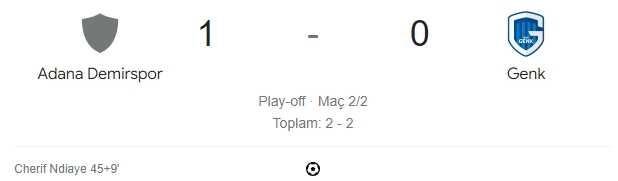 Adana Demirspor Genk maçı kaç kaç, bitti mi? MAÇ SKORU! Adana Demirspor Genk maçı kaç kaç, canlı maç skoru! Canlı maç anlatımı!
