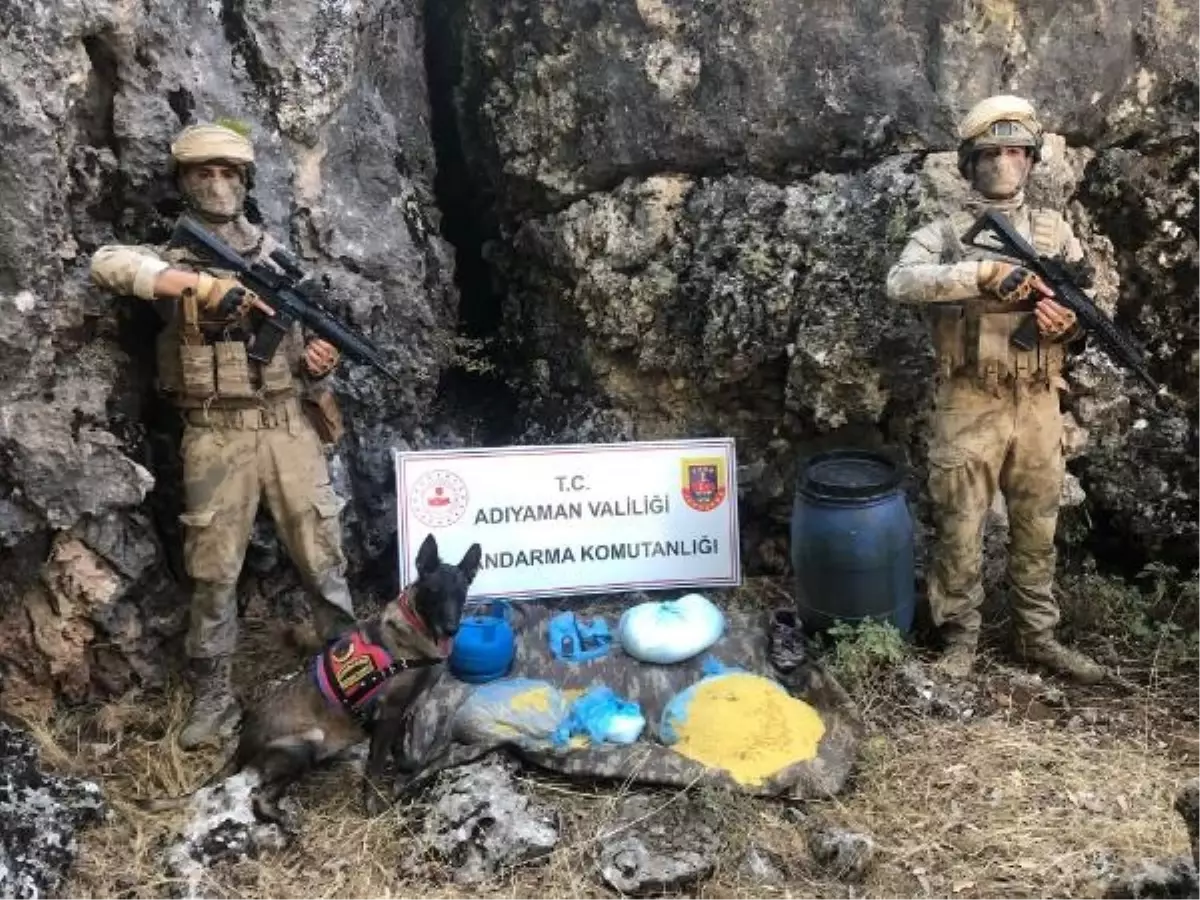 Adıyaman'da PKK'ya ait yaşam malzemesi ele geçirildi