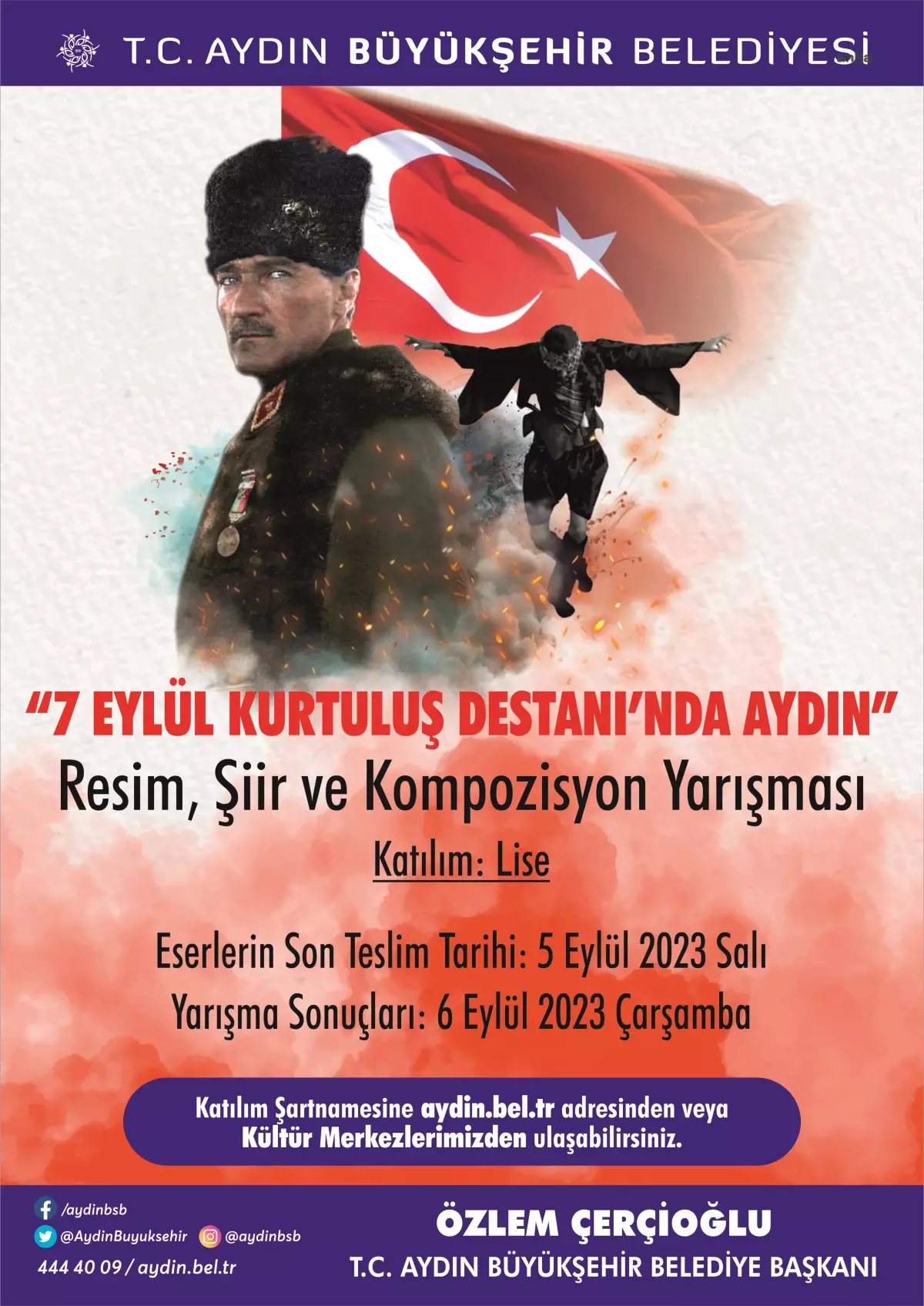 Aydın Büyükşehir Belediyesi, 7 Eylül Kurtuluş Destanı'nda Aydın temalı sanat yarışması düzenliyor