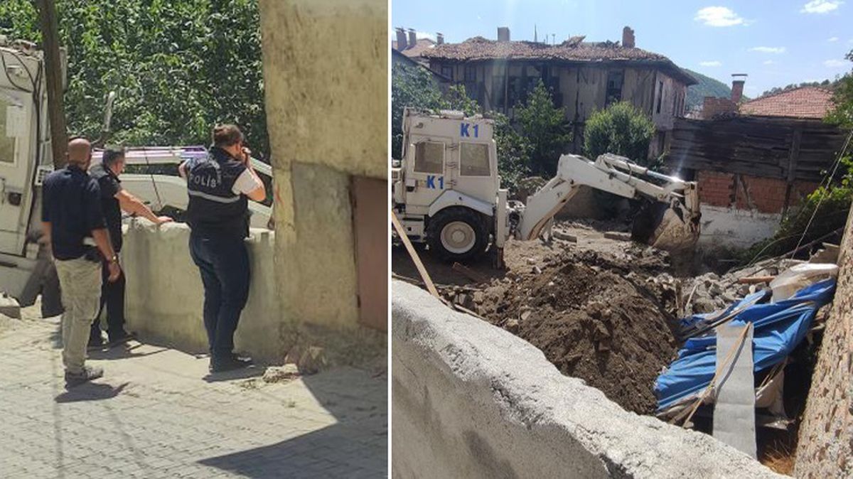 Emekli polisin yıllar önce evinin bahçesine gömdüğü iddia edilen el bombaları polisi harekete geçirdi