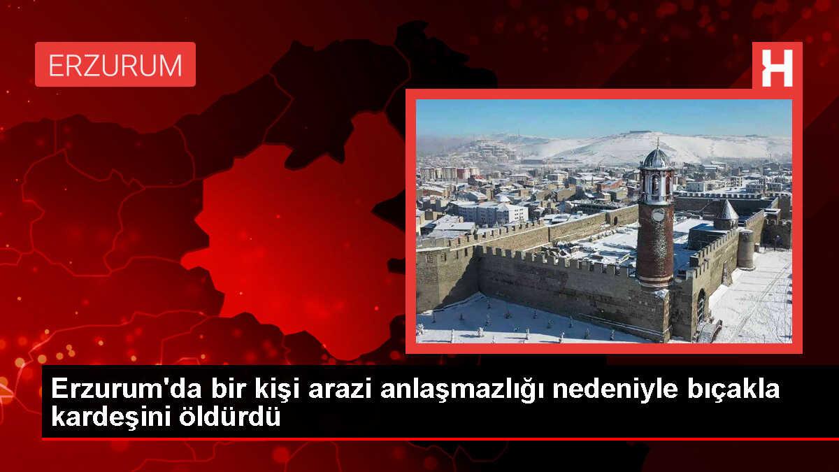 Erzurum'da arazi anlaşmazlığından çıkan kavgada bir kişi kardeşini bıçakla öldürdü