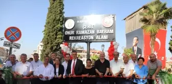 Manisa'da Şehit Onur Ramazan Bayram Rekreasyon Alanı hizmete alındı