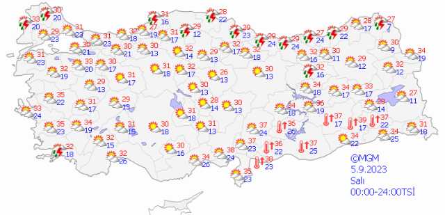 Marmara'nın kuzeydoğusunda kuvvetli gök gürültülü yağış uyarısı Marmara'nın kuzeydoğusunda kuvvetli gök gürültülü yağış uyarısı