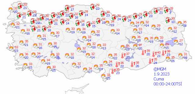 Marmara'nın kuzeydoğusunda kuvvetli gök gürültülü yağış uyarısı Marmara'nın kuzeydoğusunda kuvvetli gök gürültülü yağış uyarısı