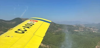 Muğla'da Orman Yangını Kontrol Altına Alınmaya Çalışılıyor