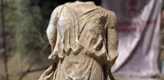 Alanya'da 1800 yıllık Roma dönemine ait Nike heykeli bulundu