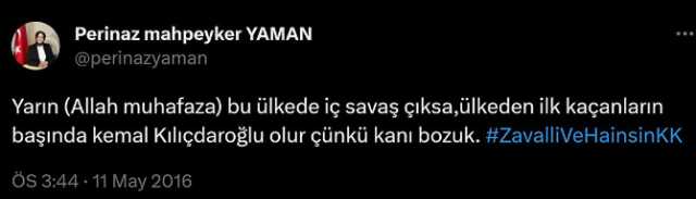 Kılıçdaroğlu'nun danışman olarak atadığı Perinaz Mahpeyker Yaman'ın CHP liderine hakaretler ettiği paylaşımı ortaya çıktı