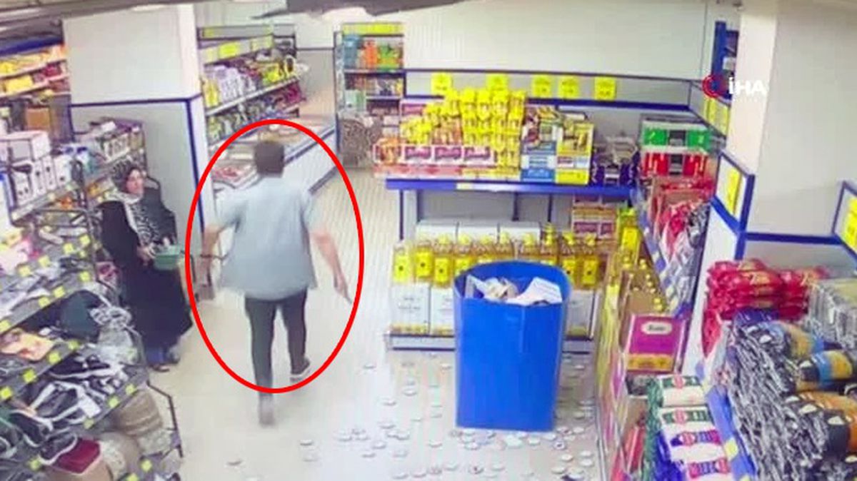 Alkollü saldırgan market çalışanını böyle öldürdü! O anlar kamerada