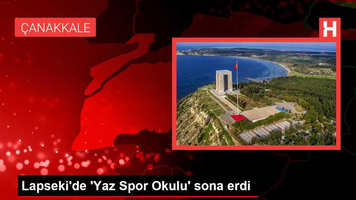 Lapseki'de 'Yaz Spor Okulu' sona erdi