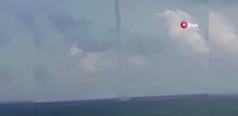 Denizde çıkan hortum korkuttu