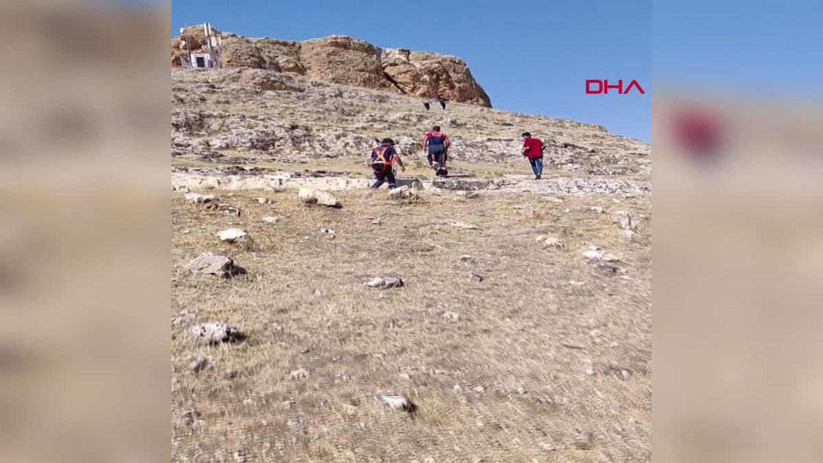 Mardin'de mahsur kalan koyunlar itfaiye ekipleri tarafından kurtarıldı