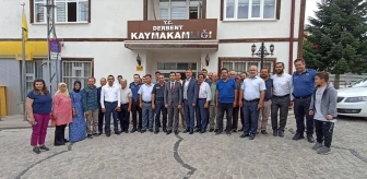 Konya'nın Derbent ilçesinde görev yapan Kaymakam Nurullah Kaya için veda töreni düzenlendi
