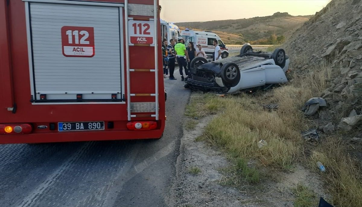 Kırklareli'nde otomobil devrildi, 5 kişi yaralandı
