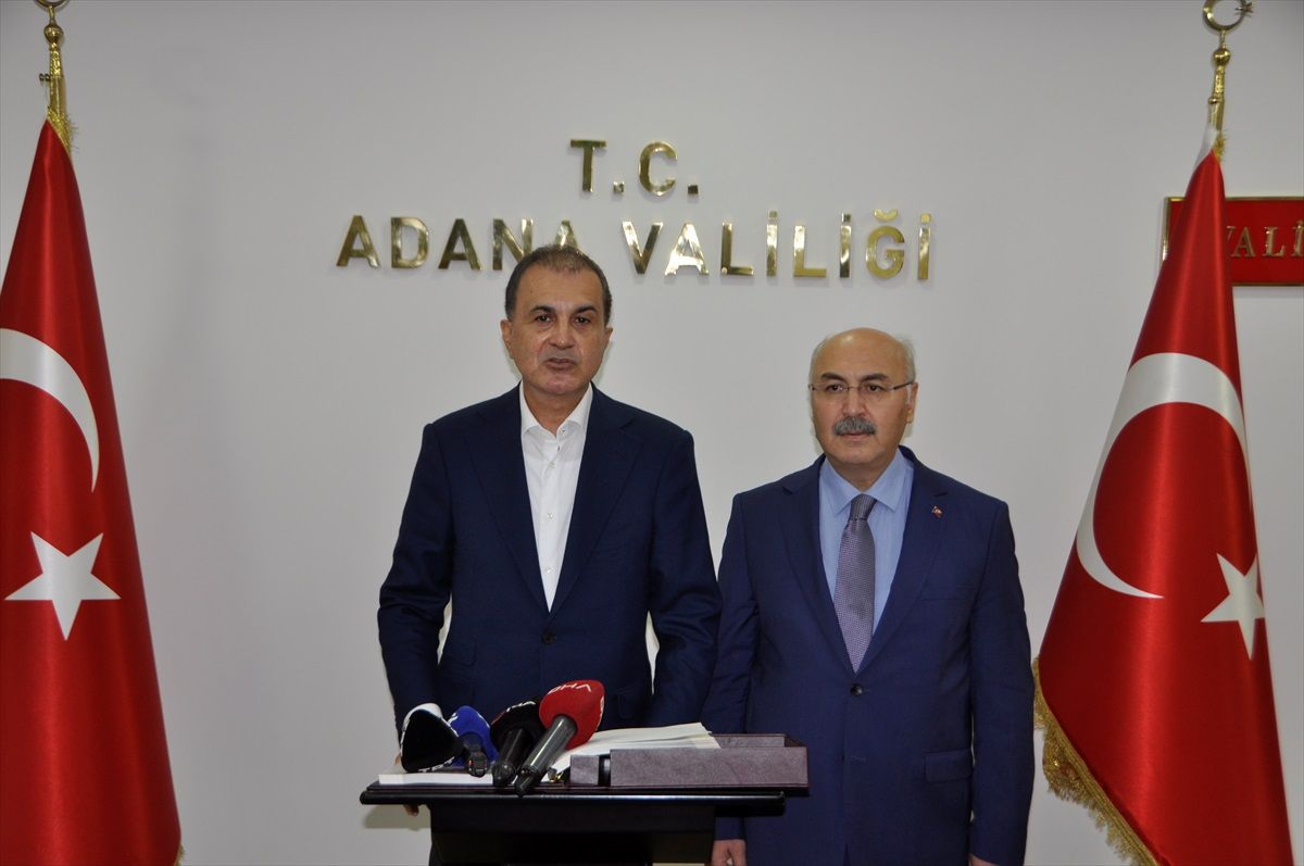 Ömer Çelik, Adana Valisi Yavuz Selim Köşger'i ziyaret etti