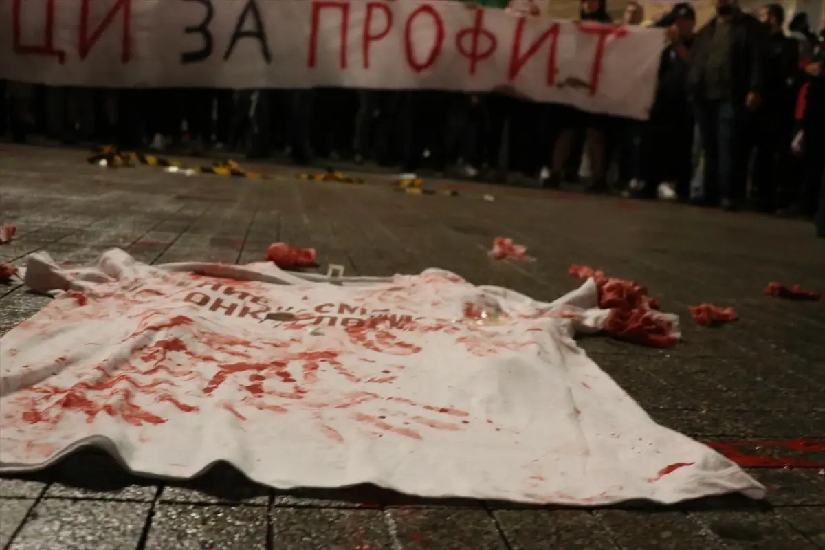 Üsküp'te Radyoterapi ve Onkoloji Üniversite Kliniği Protesto Edildi