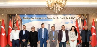 Erzurum Gazeteciler Cemiyeti Yönetimi Vali Mustafa Çiftçi'yi Ziyaret Etti