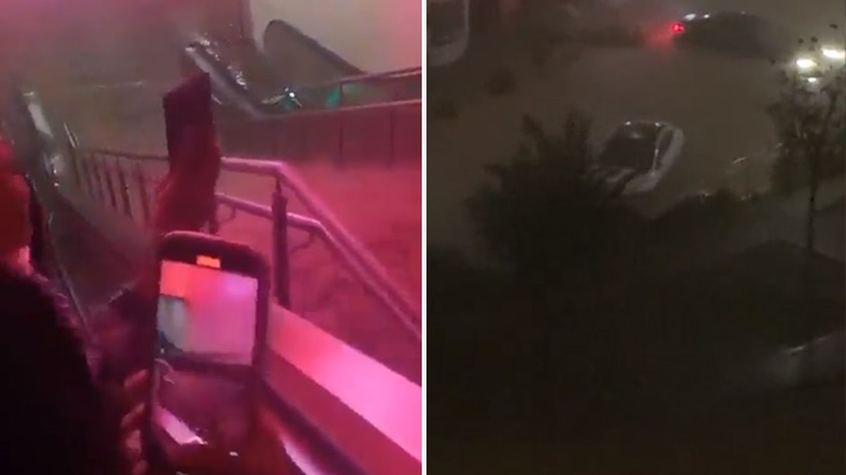 Kuvvetli yağış Başakşehir'de hayatı felç etti! Metroyu su bastı, araçlar selde sürüklendi