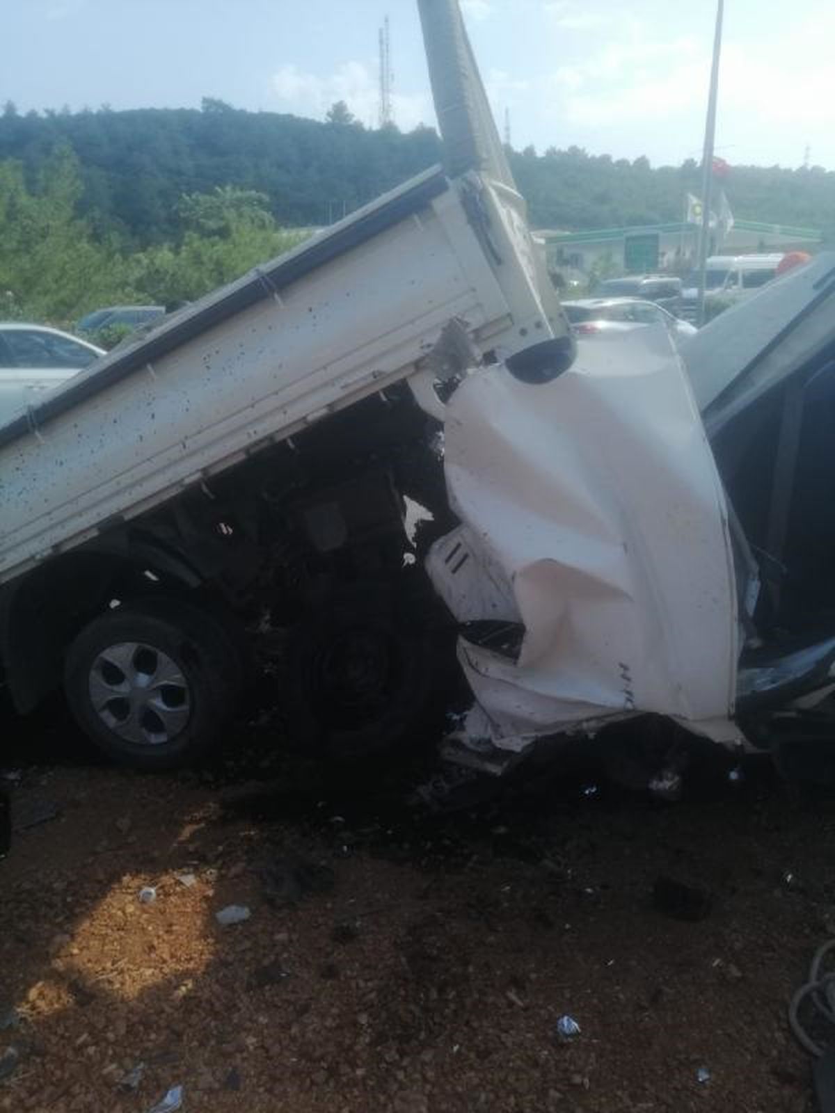 Bodrum'da kamyonet köprüye çarptı: 1 ölü, 1 yaralı