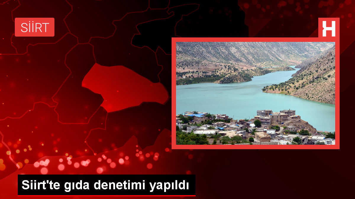 Siirt'te işletmelerde gıda denetimi yapıldı
