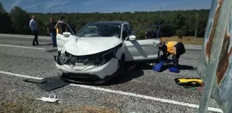 Yozgat'ta devrilen otomobildeki 3 kişi yaralandı