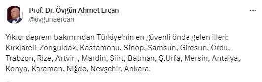 Ahmet Ercan'ın deprem açıklaması nedir? Ahmet Ercan İstanbul depremi hakkında ne dedi, deprem bekleniyor mu?