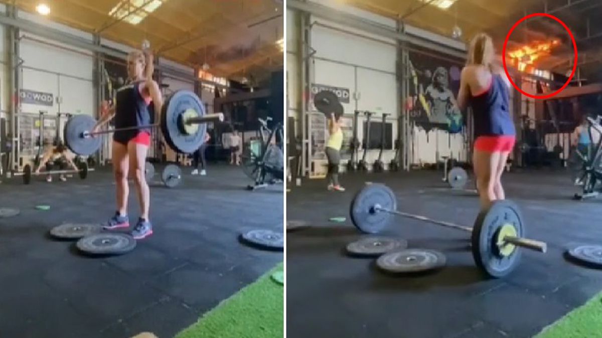 Görüntüler ortaya çıktı! Ataşehir'deki spor salonunu küle çeviren yangın böyle başlamış