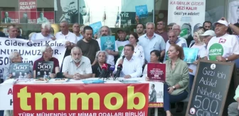 Gezi Tutuklamalarının 500'üncü Günü... İstanbul'daki TMMOB Önünde Eylem: 'Akp İktidarı, Manipülasyonlarla Gezi'nin Aydınlık Yüzüne Leke Bulaştırmaya...