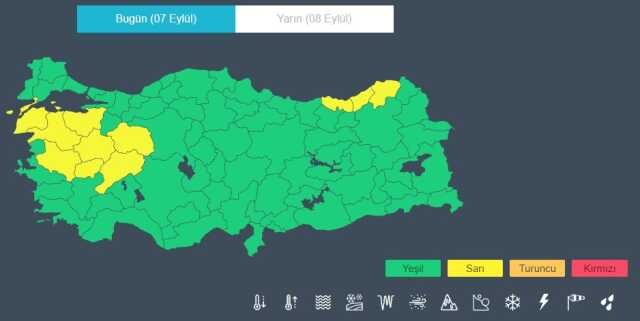Sel ve su baskını uyarısı! Meteoroloji'den 11 için sarı kodlu alarm