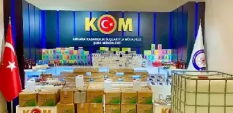 Ankara'da Kaçakçılık Operasyonu: 1 Milyon 130 Bin 830 Lira Değerinde Ürün Ele Geçirildi