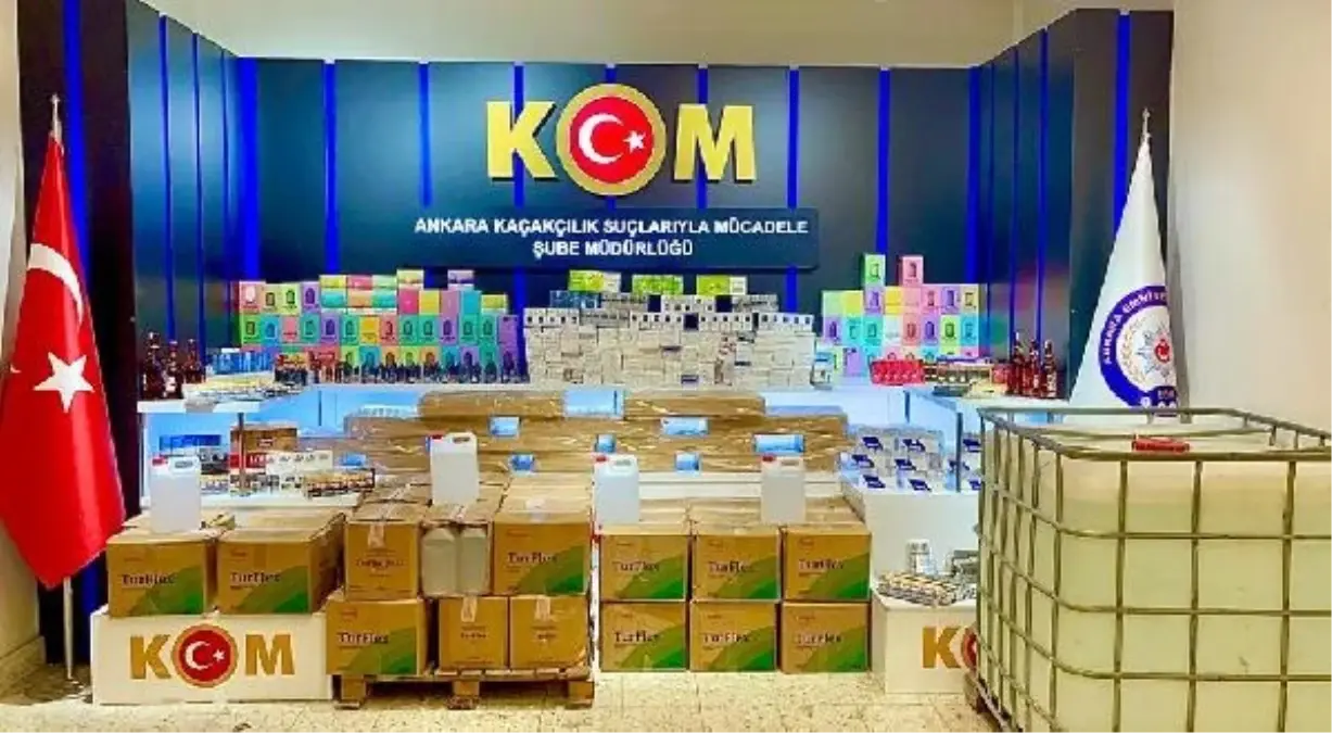 Ankara'da Kaçakçılık Operasyonu: 1 Milyon 130 Bin 830 Lira Değerinde Ürün Ele Geçirildi