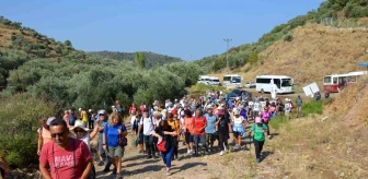 Balıkesir Gömeç Belediyesi Kurtuluş Şenlikleri kapsamında Atatürk Kayalıkları Doğa Yürüyüşü düzenlendi