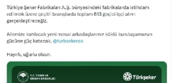 Türkiye Şeker Fabrikaları AŞ, 613 Geçici İşçi Alımı Yapacak