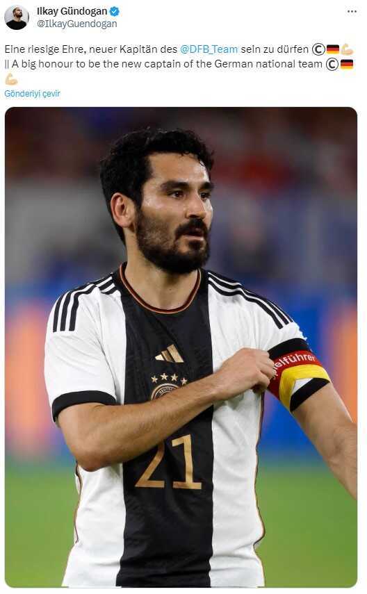 İlkay Gündoğan, Almanya Milli Takımı'nın yeni kaptanı oldu