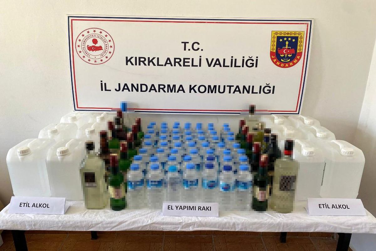 Kırklareli'de Kaçak İçki ve Uyuşturucu Operasyonu