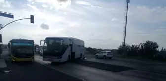 Silivri'de Kadın Sürücü Freni Boşalan Otobüsü Kontrol Altına Aldı