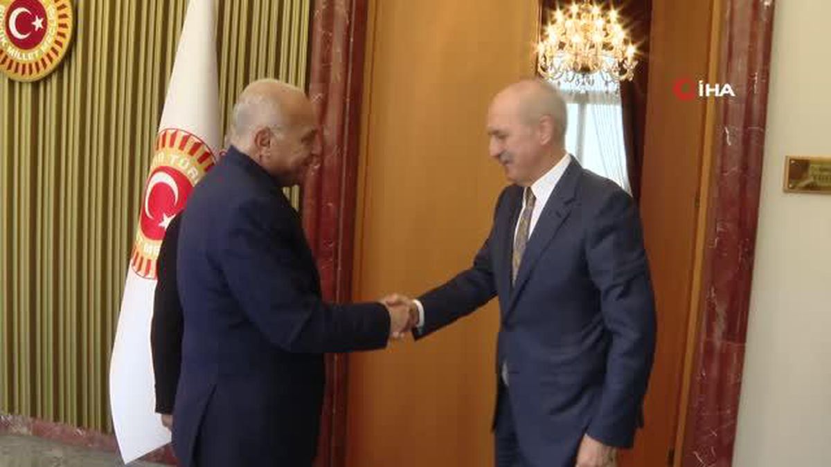 TBMM Başkanı Numan Kurtulmuş Cezayir Dışişleri Bakanı Attaf'ı Kabul Etti