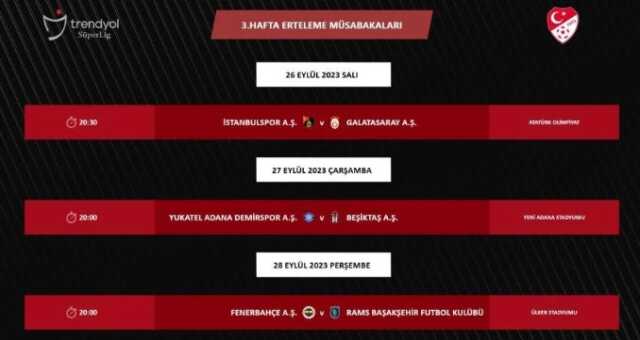 TFF, Süper Lig'de 14 haftalık programı açıkladı! İşte dev derbilerin tarih ve saatleri TFF, Süper Lig'de 14 haftalık programı açıkladı! İşte dev derbilerin tarih ve saatleri