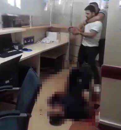 Yasak aşk iddiası! Hastaneyi basıp eşiyle birlikte çalışan temizlik görevlisini defalarca bıçakladı