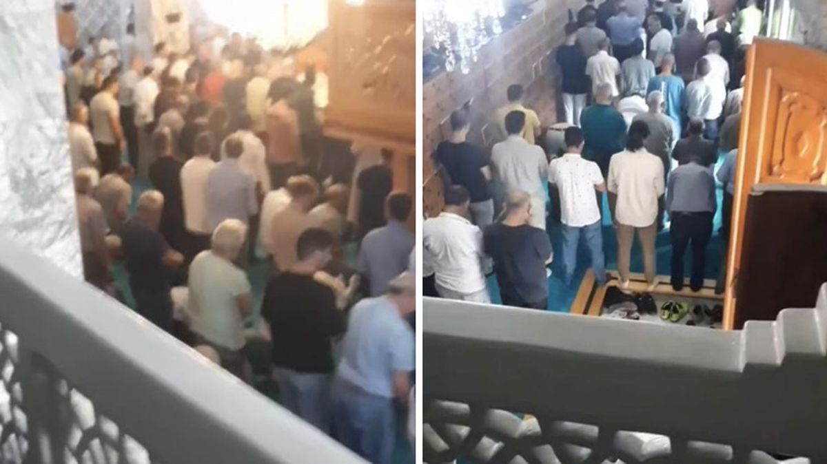 Cuma namazını bölen tokat! Camide küfürler havada uçuştu