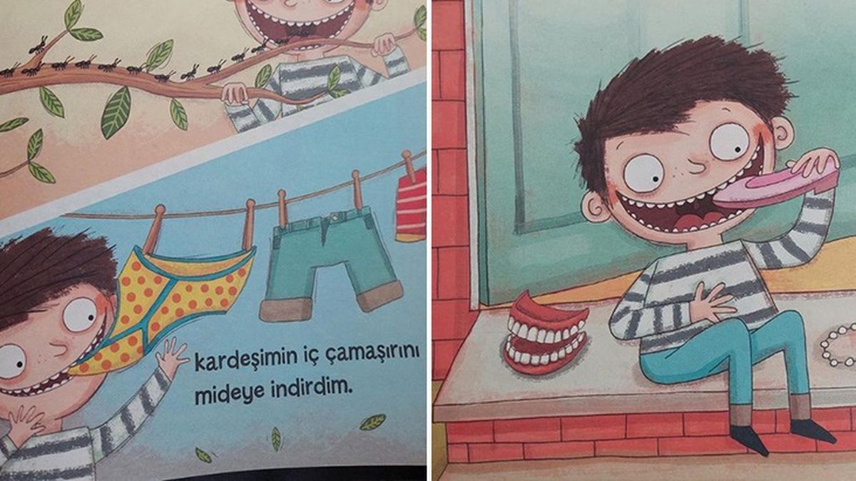 Zincir markette satılan 'Her şeyi yiyen çocuk' kitabı tartışma yarattı