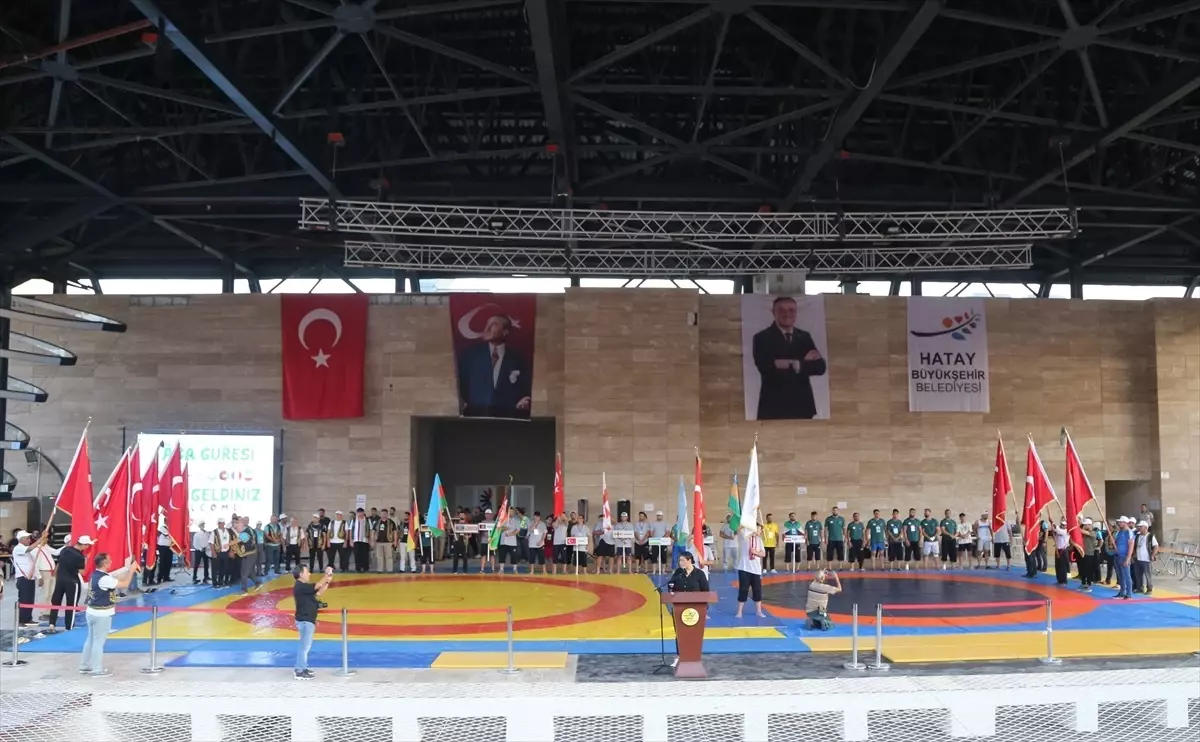 12. Uluslararası Aba Güreşi Dünya Şampiyonası Hatay'da Başladı