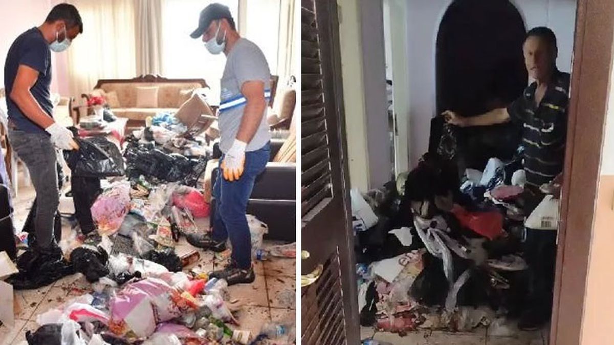Adana'da bir daireden 20 ton çöp çıkarıldı, ev sahibi 'Yapmayın, bunlar yılların emeği' diyerek direndi