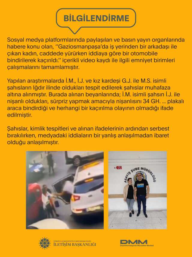 İstanbul'da yolda yürüyen kadının kaçırılmasının kurgu olduğu ortaya çıktı