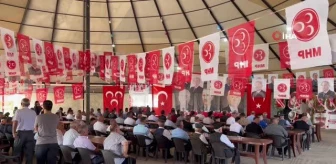 MHP'nin Silopi ilçe kongresi eski Türk geleneğine göre kıl çadırda yapıldı