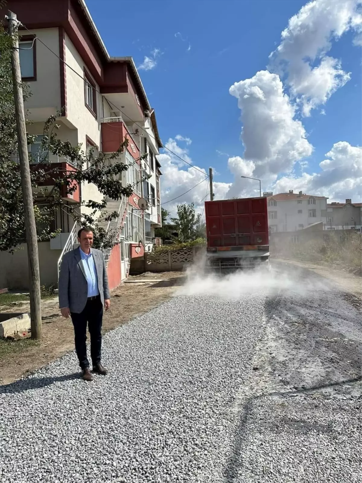 Vize'de yol yapım çalışması başlatıldı