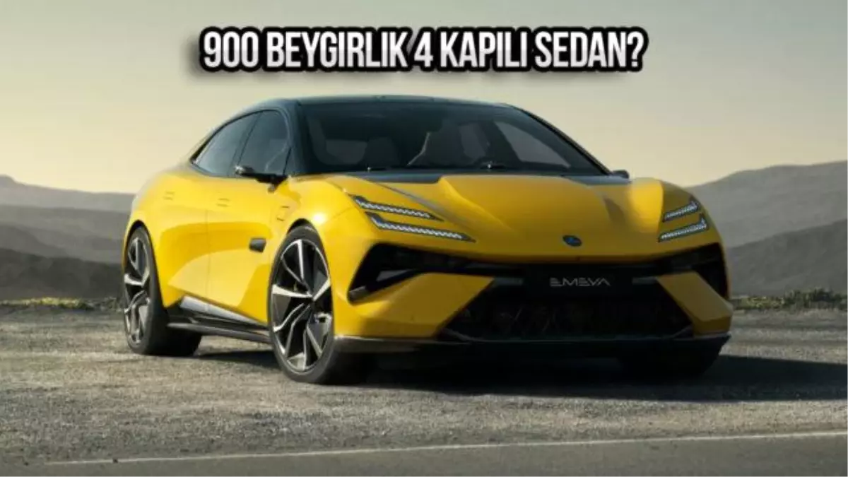 Lotus, 2024 Emeya Elektrikli Süper Otomobilini Tanıttı